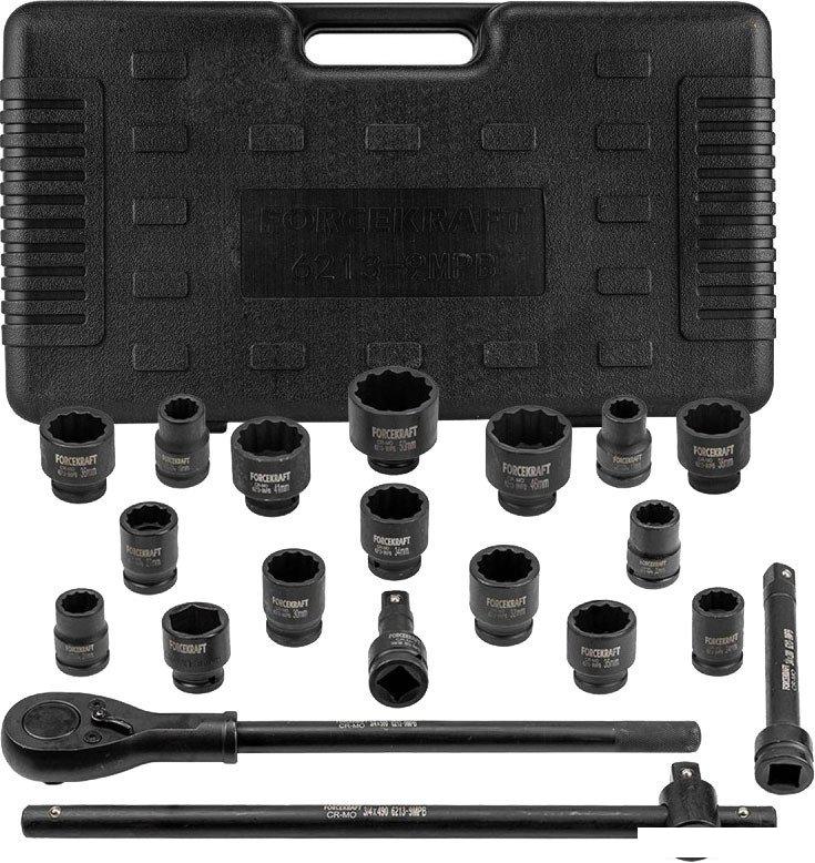 Набор головок слесарных ForceKraft FK-6213-9MPB(58392)- фото
