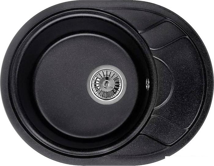 Кухонная мойка Granula 5802 (шварц)- фото