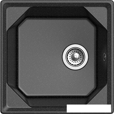 Кухонная мойка GranFest GF-U-500 (черный)- фото2