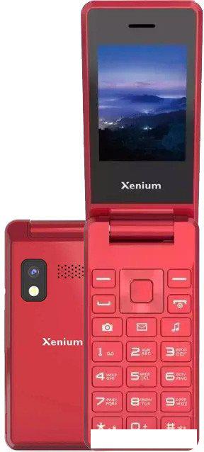 Кнопочный телефон Xenium X600 (красный)- фото