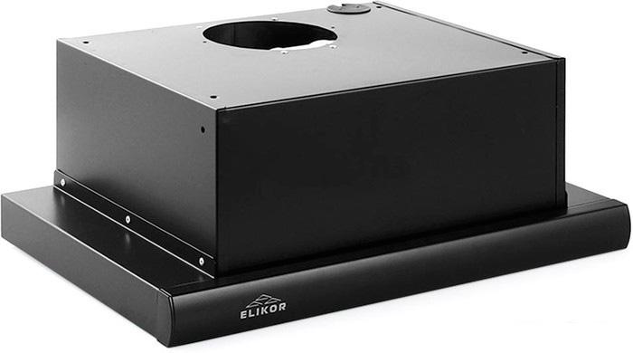 Кухонная вытяжка Elikor Интегра 45П-400-В2Л (черный)- фото