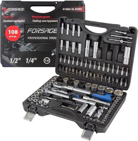 Универсальный набор инструментов FORSAGE F-41082-5L Euro (108 предметов)- фото