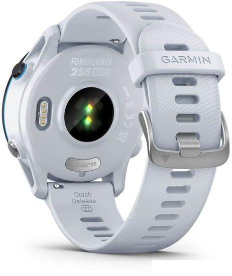 Умные часы Garmin Forerunner 255 Music 46 мм (белый камень)- фото4