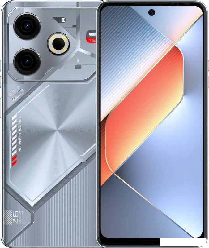 Смартфон Tecno Pova 6 Neo 8GB/128GB (серебристый спутник)- фото