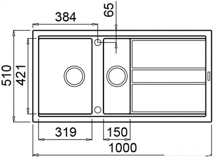 Кухонная мойка Elleci Best 475 Espresso M78- фото2