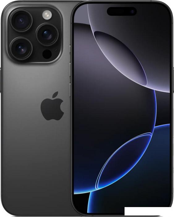 Смартфон Apple iPhone 16 Pro 128GB (черный титан)- фото