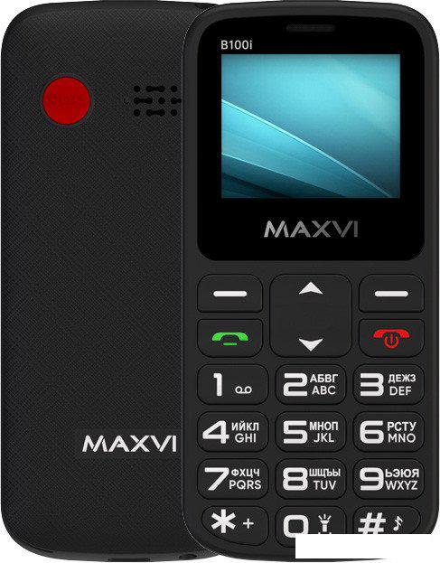 Телефон Maxvi B100i (черный)- фото