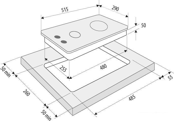 Варочная панель Krona Calore 30 WH- фото2