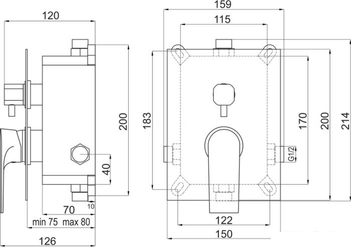 Смеситель Ferro Algeo Square BAQ7P2BOX- фото2