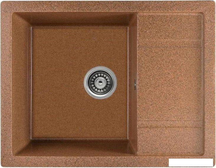 Кухонная мойка Saniteco Fortis (терракот с сифоном)- фото
