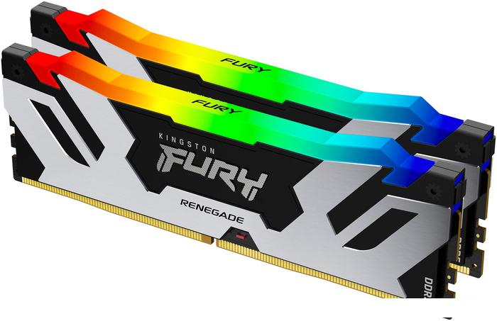 Оперативная память Kingston FURY Renegade RGB 2x16ГБ DDR5 6400МГц KF564C32RSAK2-32- фото
