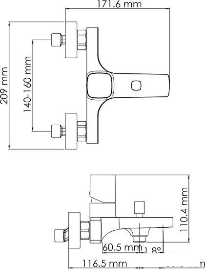 Смеситель Wasserkraft Naab 8601- фото2