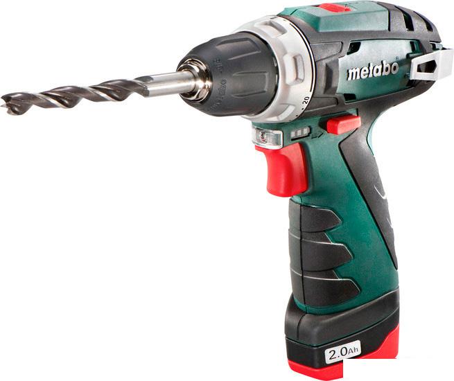 Дрель-шуруповерт Metabo PowerMaxx BS Basic 600080500 с 2-мя АКБ 2 Ah- фото