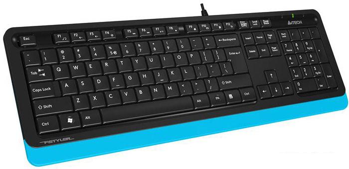 Клавиатура A4Tech Fstyler FK10 (черный/синий)- фото2