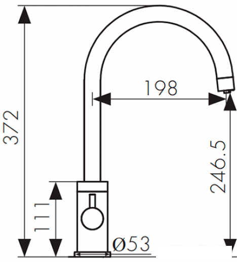 Смеситель Kaiser Merkur 26744-5 (серебристый)- фото2