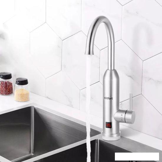 Проточный электрический водонагреватель-кран Kitfort KT-4032- фото2