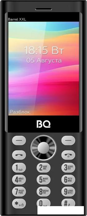 Кнопочный телефон BQ BQ-3598 Barrel XXL (черный/серебристый)- фото2