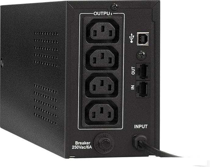 Источник бесперебойного питания ExeGate SpecialPro UNB-650.LED.AVR.C13.RJ.USB- фото2
