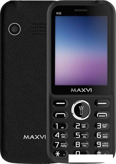 Кнопочный телефон Maxvi K32 (черный)- фото