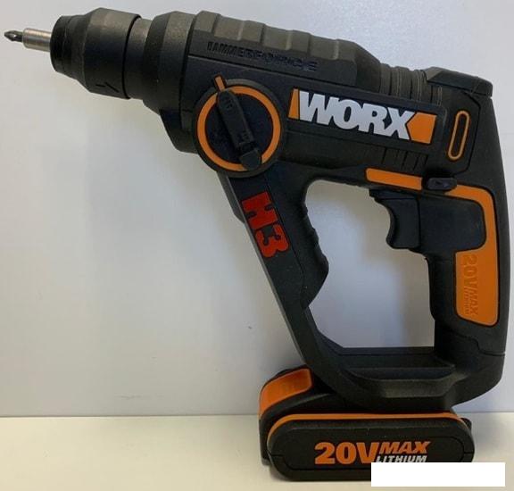 Перфоратор Worx WX390.1 (с 2-мя АКБ и ЗУ)- фото3