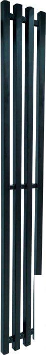 Полотенцесушитель Ростела Слим 1/2" 4 перекладины 18x150 см (черный)