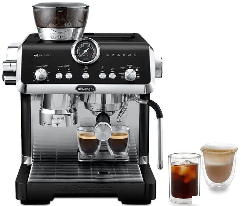 Рожковая кофеварка DeLonghi La Specialista Opera EC9555.BK- фото