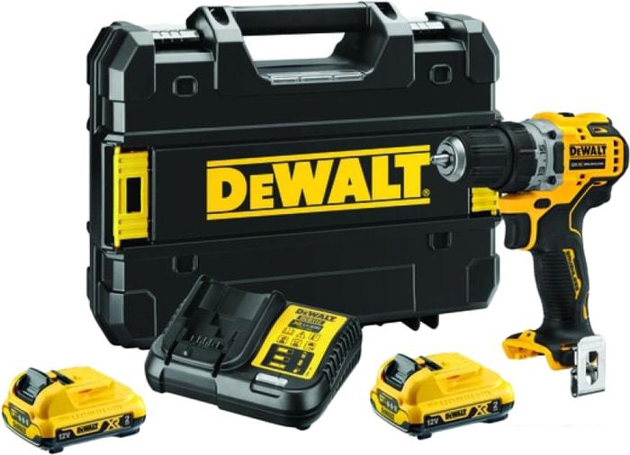 Дрель-шуруповерт DeWalt DCD701D2 (с 2-мя АКБ)- фото