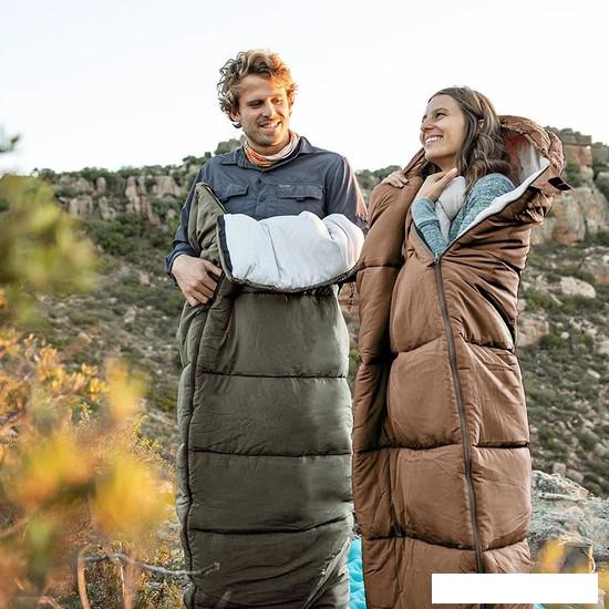 Спальный мешок Naturehike U350 NH20MSD07 (правая молния, коричневый)- фото4