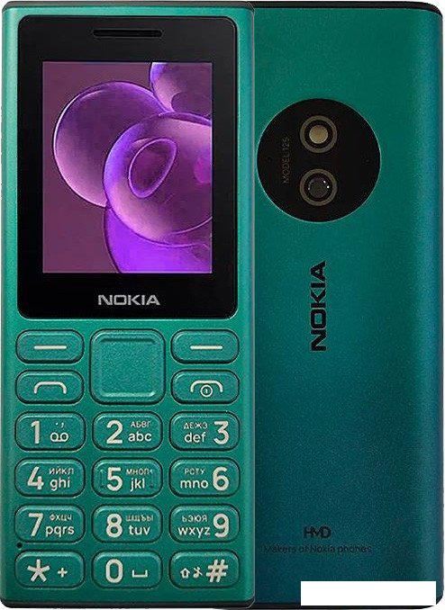 Кнопочный телефон Nokia 125 4G (2024) Dual SIM TA-1655 (зеленый)- фото