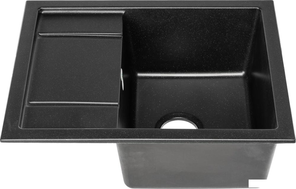 Кухонная мойка Saniteco Fortis (оникс с сифоном)- фото