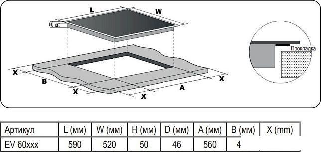 Варочная панель Evelux EI 6040- фото2