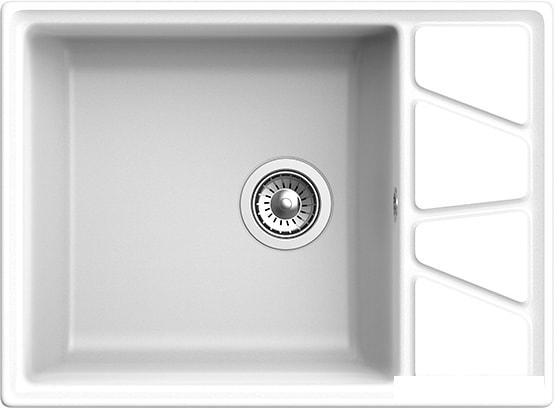 Кухонная мойка GranFest GF-V-680L (иней)- фото2