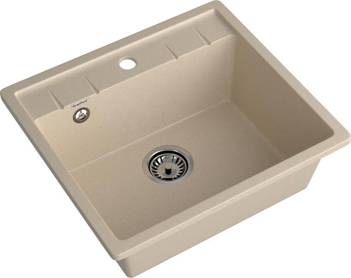 Кухонная мойка GranFest Quadro GF-Q561 (кашемир)- фото2