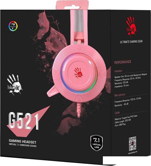 Наушники A4Tech Bloody G521 (розовый)- фото3