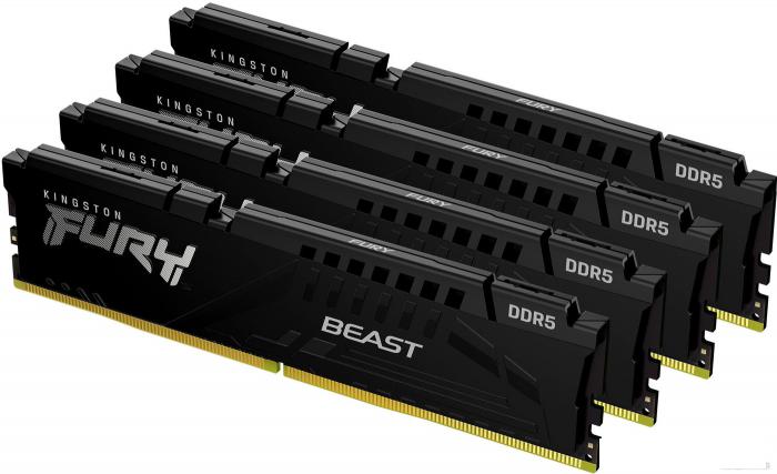 Оперативная память Kingston FURY Beast 4x16ГБ DDR5 5600МГц KF556C40BBK4-64