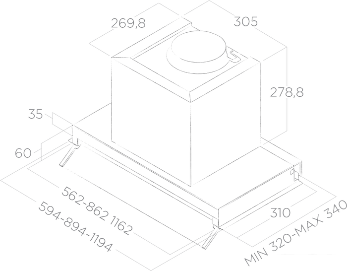Кухонная вытяжка Elica Boxin IX/A/90 PRF0097839B- фото4