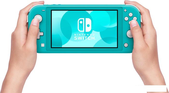 Игровая приставка Nintendo Switch Lite (бирюзовый)- фото4