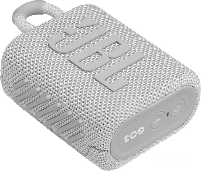 Беспроводная колонка JBL Go 3 (белый)- фото2