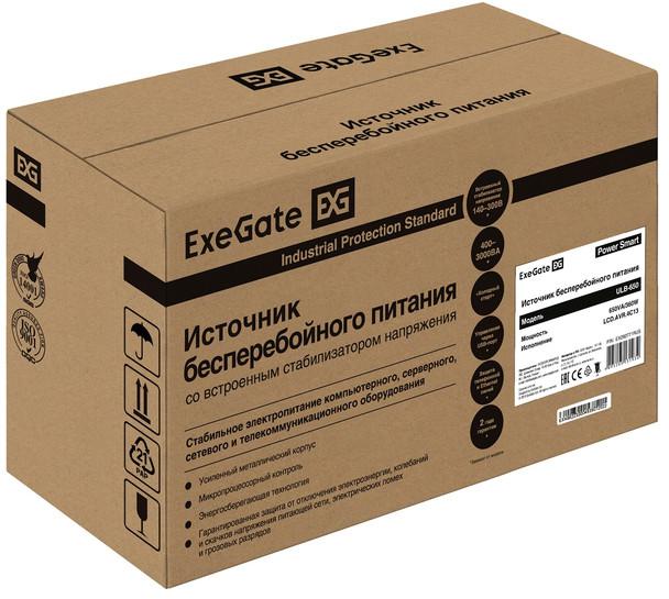 Источник бесперебойного питания ExeGate Power Smart ULB-650.LCD.AVR.4C13 EX292771RUS- фото4