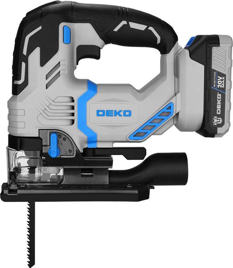 Электролобзик Deko DKJS20 PRO 083-1125 (с 2-мя АКБ, кейс)- фото4