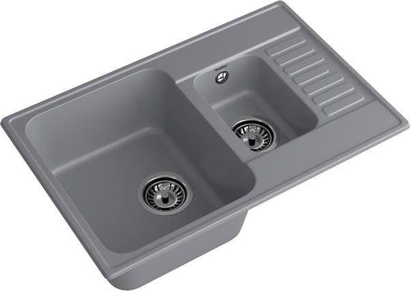 Кухонная мойка GranFest QUARZ Z-21K (темно-серый)- фото2