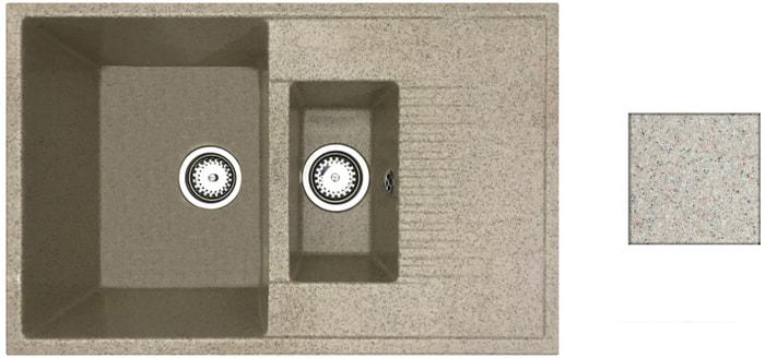 Кухонная мойка БелЭворс Forma (темно-бежевый)- фото