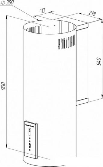 Кухонная вытяжка Zigmund & Shtain K 146.4 B- фото2