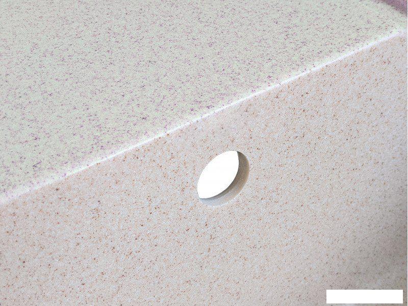 Кухонная мойка Saniteco Fortis (бежевый с сифоном)- фото2