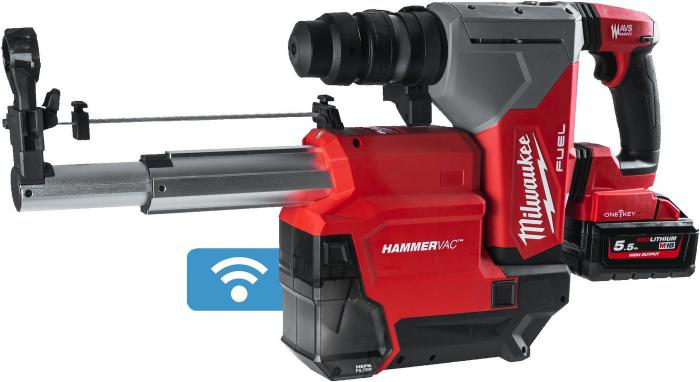 Перфоратор Milwaukee M18 ONE FHPX DEL-552C Fuel One-Key 4933478498 (с 2-мя АКБ, кейс)- фото2
