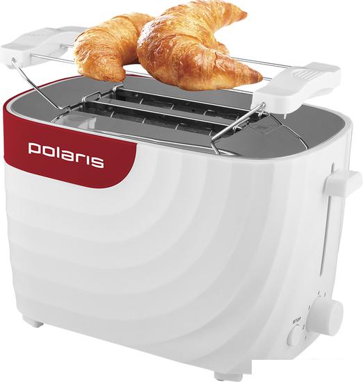 Тостер Polaris PET 0720 (белый/красный)- фото