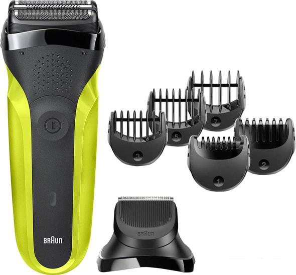 Электробритва Braun Series 3 Shave&Style 300BT (зеленый)- фото