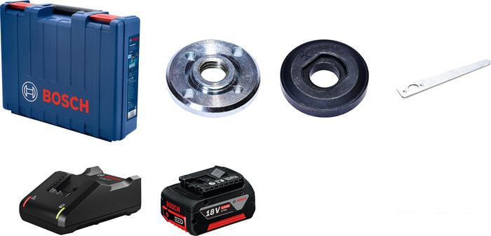 Угловая шлифмашина Bosch GWS 180-LI Professional 06019H9021 (с 2-мя АКБ, кейс)- фото3