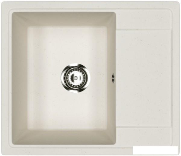 Кухонная мойка Practik PR-M 575-001 (белый камень)- фото