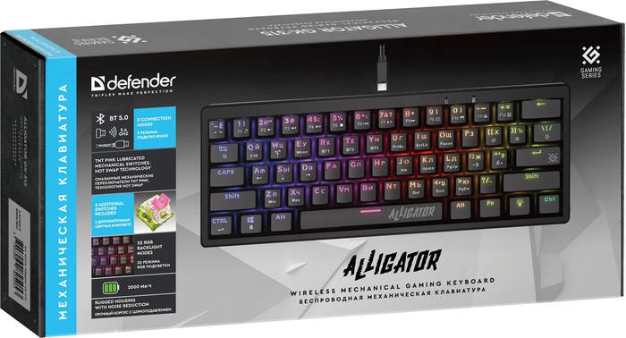 Клавиатура Defender Alligator GK-315 (черный)- фото2